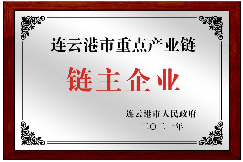 2021年8月31日，江蘇鷹游紡機公司被授予連云港市重點產業鏈鏈主企業